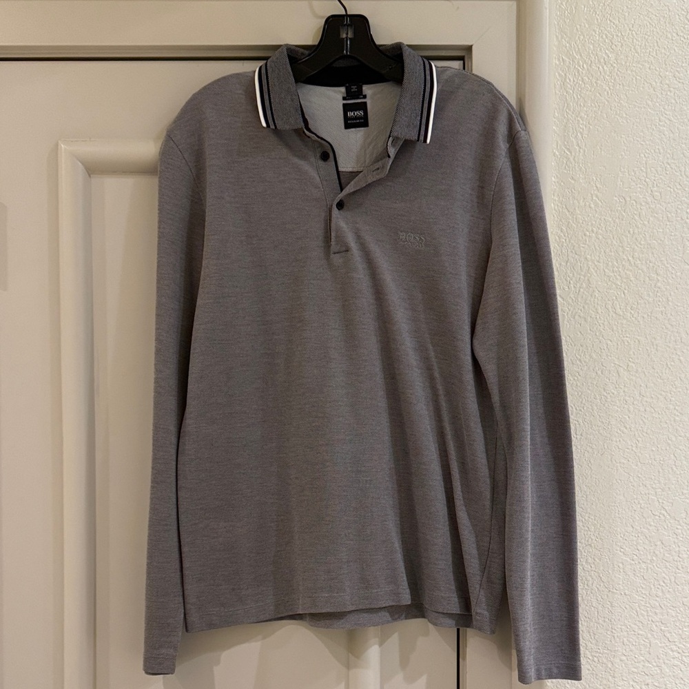 Boss Men's Polo Shirt in Classic Gray
